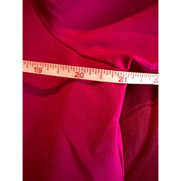 J.crew fushia pink ruffle neck long sleeve mini dress - Picture 10 of 11